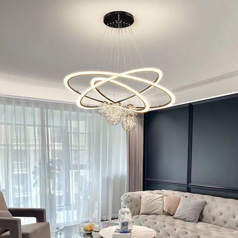 Multi Lights Ring Pendant lustre MODERN MODER STYLE LAMPS HAPPING