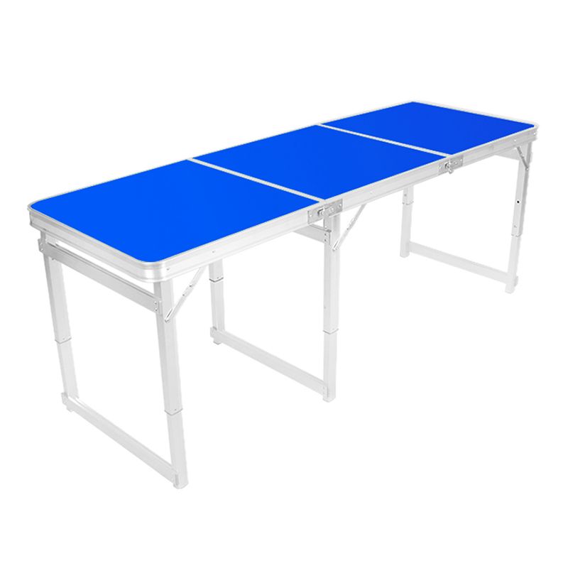 Matte Finish Plastic Camping Table Modern Patio Table with Metal Frame