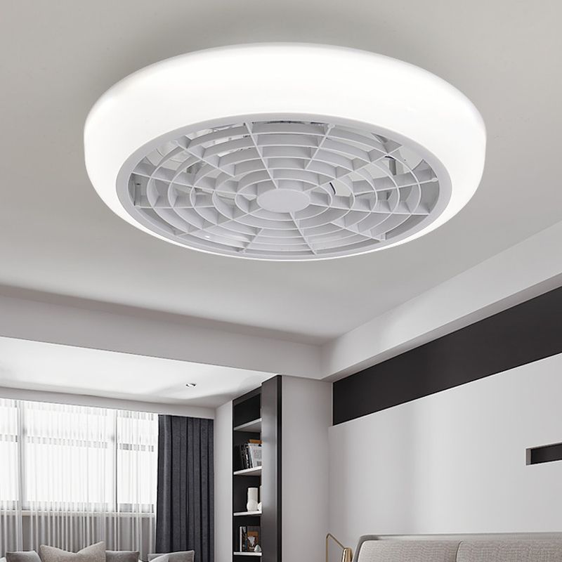 Ventilateur de plafond LED 18 "W blanc clair