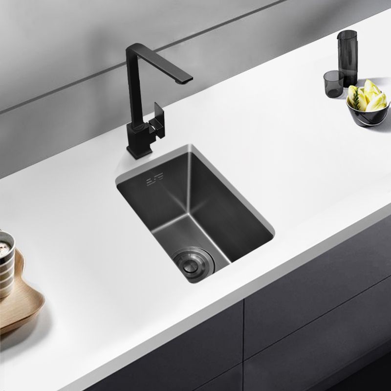 Classic Black Sink Overflow Stainless Steel Workstation Sink with Faucet