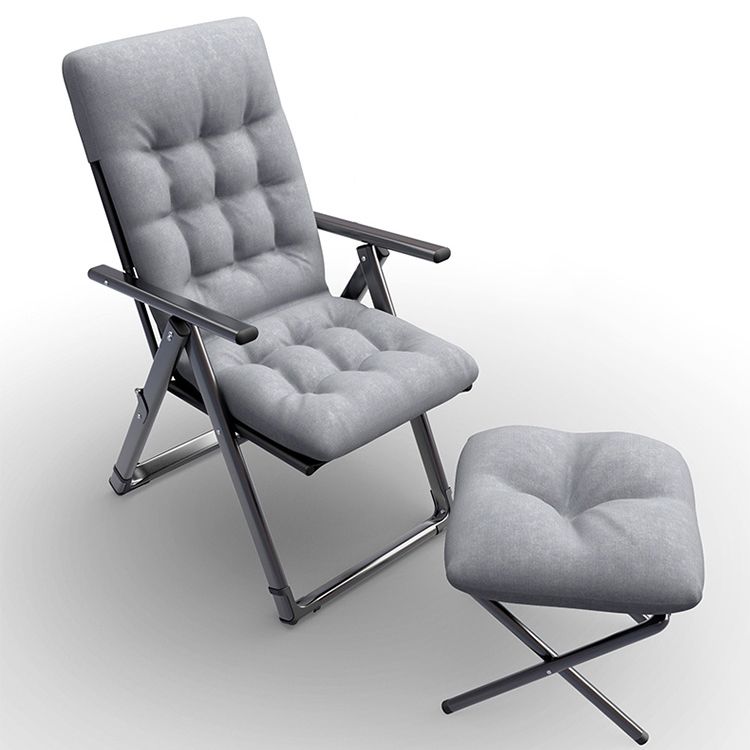 Contemporary Recliner Chair with Extended Footrest and Removable Cushions