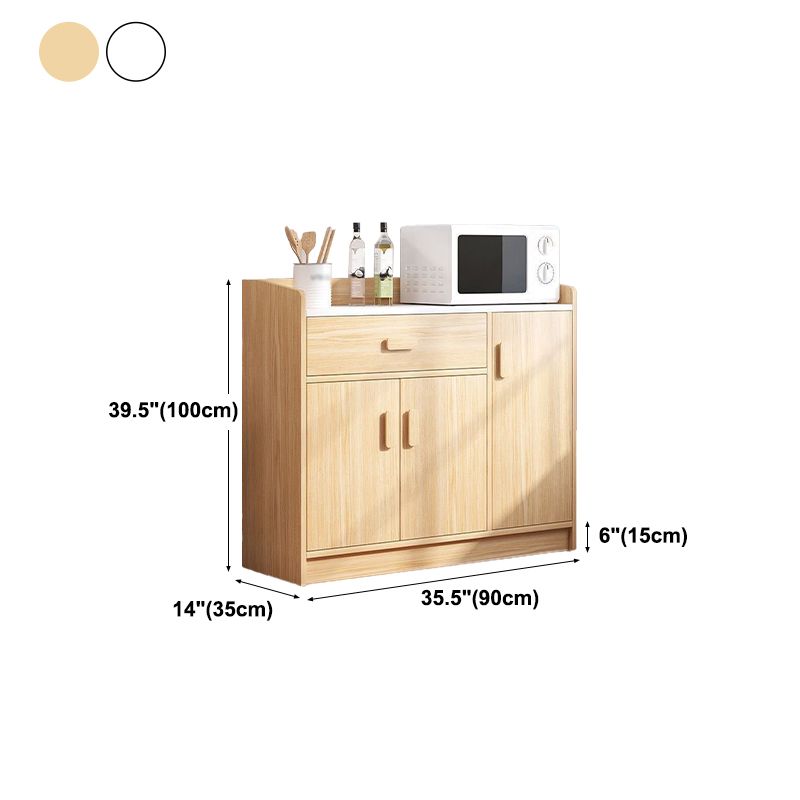 Modern Style Side Board Engineered Wood Drawers and Storage  Sideboard for Kitchen