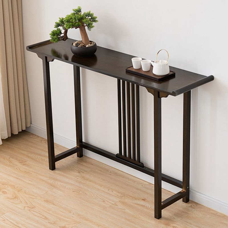 Rectangle Shape Console Table Wood Console Sofa Table in Brown