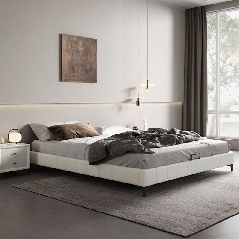 Modern White Platform Bed Frame Mattress Included Platform Bed