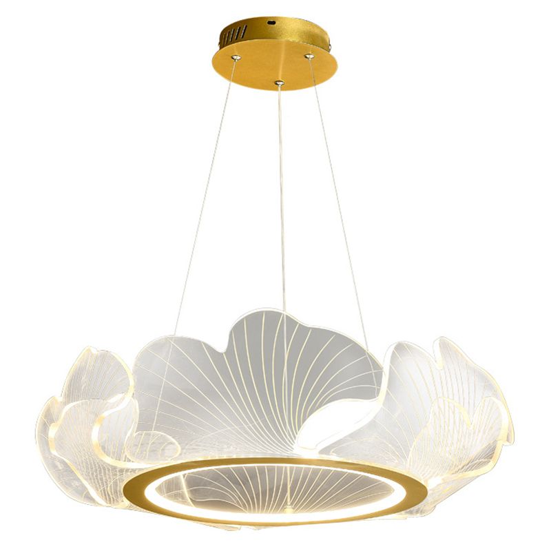 Lustre à LED en acrylique LEUX LEIL SIMPLICITÉ PRENDRE GOL FINE PENDANT POUR RABLÈME