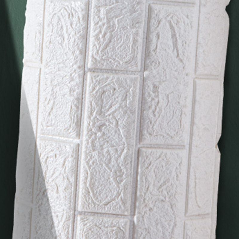 Modern Wall Ceiling Peel and Stick 3D Embossed Wall Paneling in White