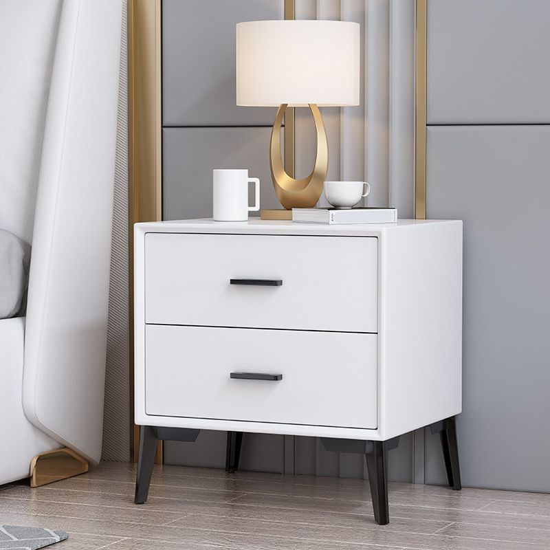 Wooden Bedside Cabinet Modern Minimalist Bedside Table with Legs