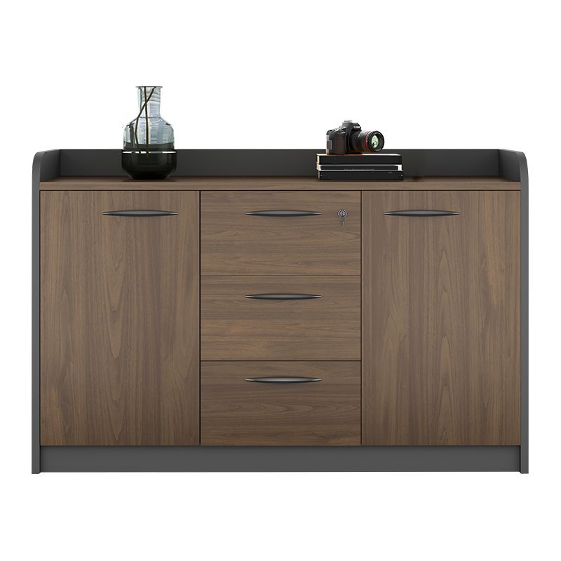 Nordic Lateral Filing Cabinet Wooden Frame Storage Filing Cabinet