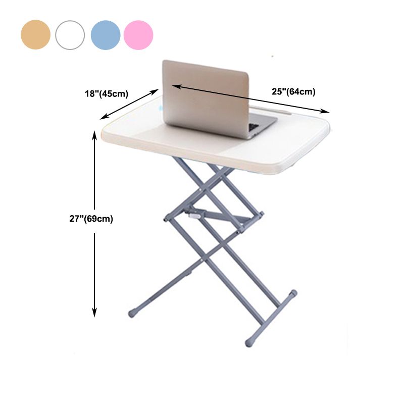 Rectangular Contemporary Standing Desk Converter Plastic Adjustable Folding Table