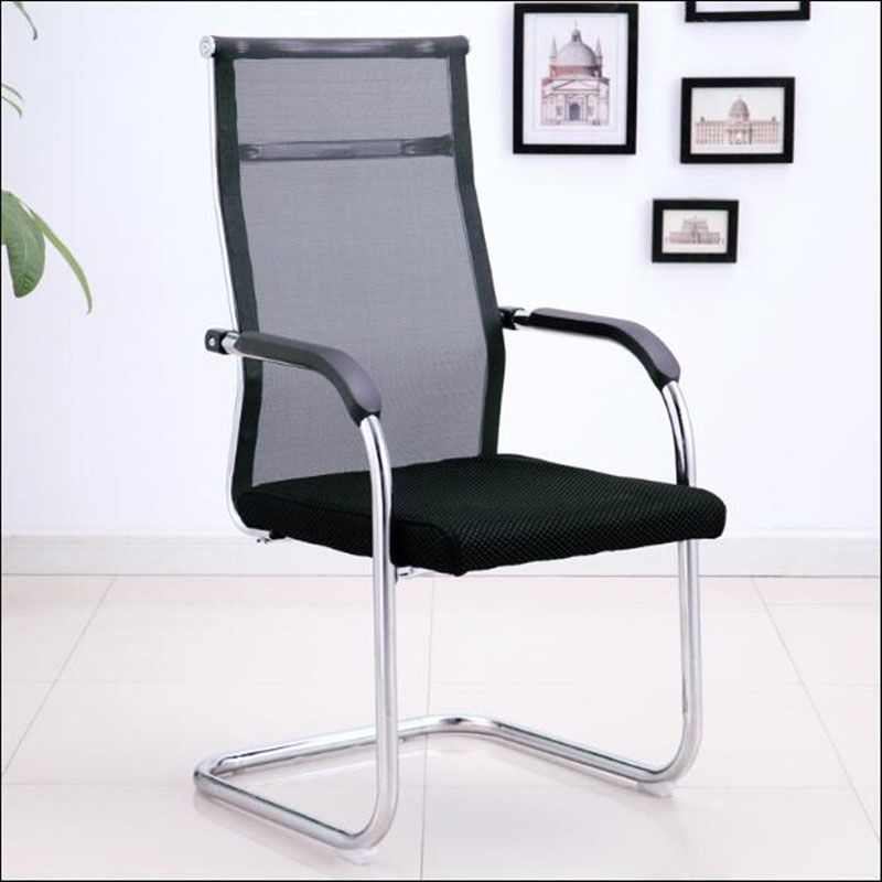 Modern Black and Beige Steel Desk Chair with Mid Low / Hight Back Home Office Chair