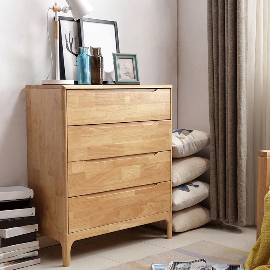 Solid Wood Storage Chest Dresser Modern Storage Chest with Drawers for Bedroom