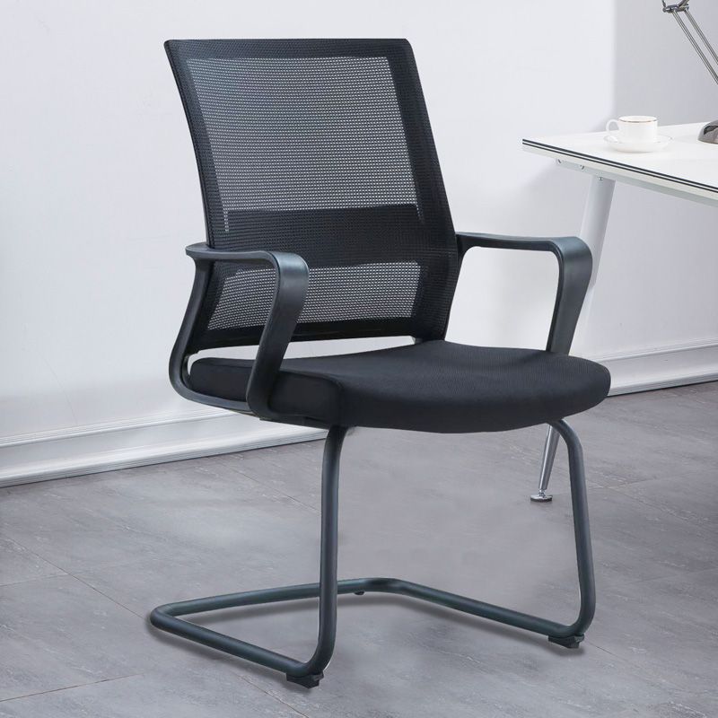 Modern Slide Office Chair with Breathable AirGrid Black Office Chair