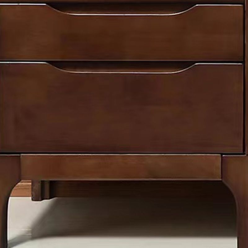 Scandinavian Media Console Solid Wood TV Console with Drawers