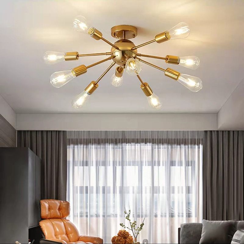 Modern Flush Mount Ceiling Fixture Metal Flush Ceiling Lights for Dining Room