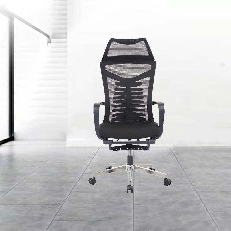 Mesh Office Desk Chair High Back Black Office Chair with Arms Contemporary Chair