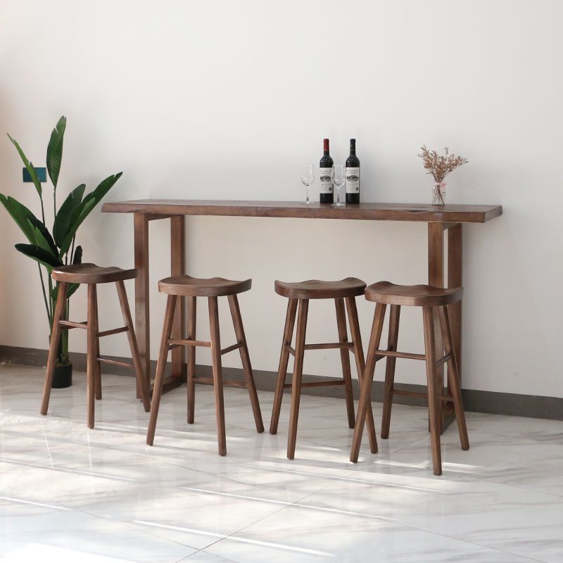 Contemporary Style Dining Wooden Table Bar Counter Table for Kitchen