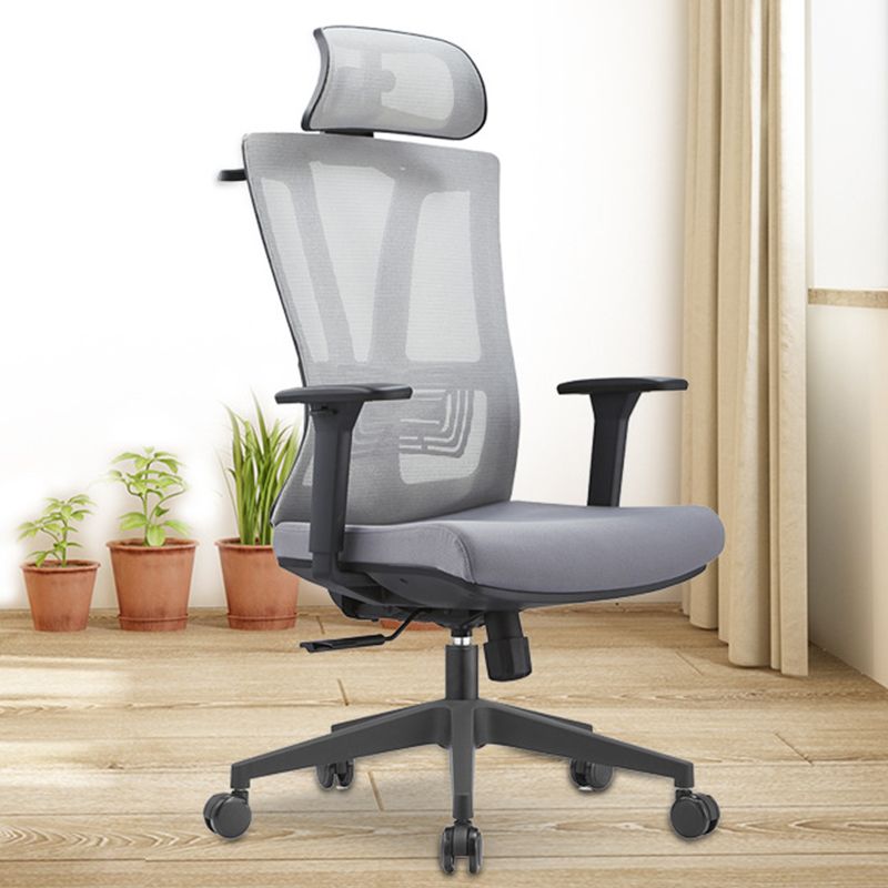 Modern Removable Arms Chair Adjustable Seat Height Office Chair with Wheels