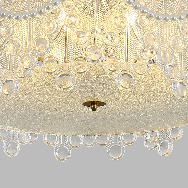 Nordic Glass Ceiling Light Creative Flush Mount Light Fixture for Bedroom