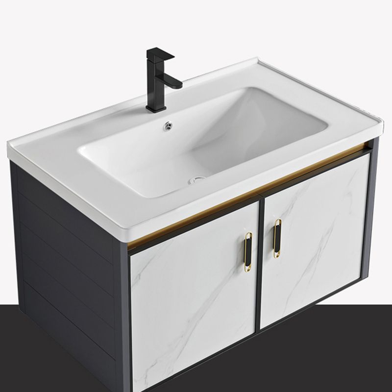 Modern Style Bath Vanity Dirt Resistant Wall Mount Bath Vanity with Faucet