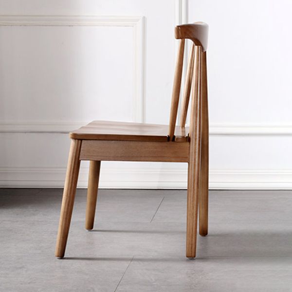 Contemporary Style Chairs Armless Chairs for Kitchen with Wooden Legs