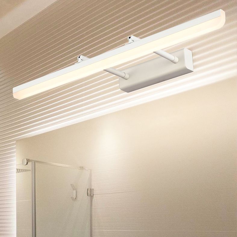 Metal Linear Wall Lighting Fixture Contemporary LED Wall Light Fixture for Bathroom