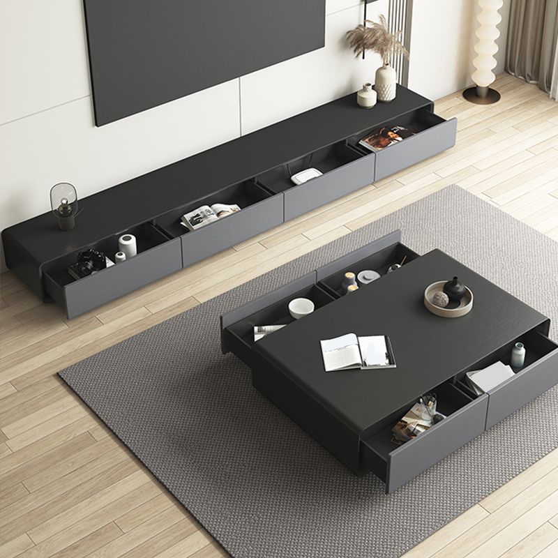 Scandinavian TV Media Console Wooden TV Stand Console for Living Room