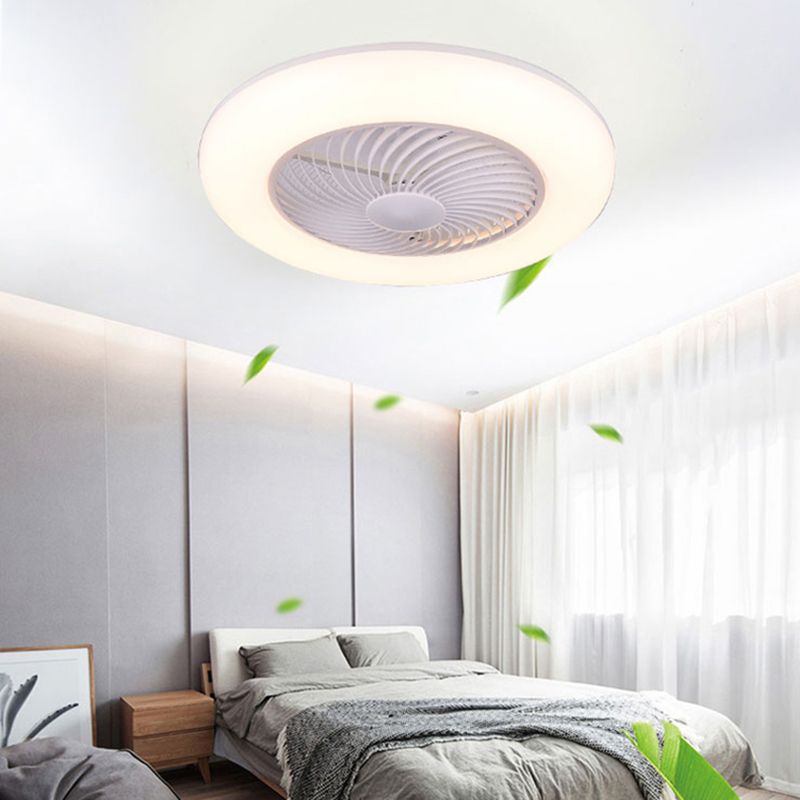 1 Light Ceiling Fan Lighting Modern Style Metal Ceiling Fan Lighting for Dining Room