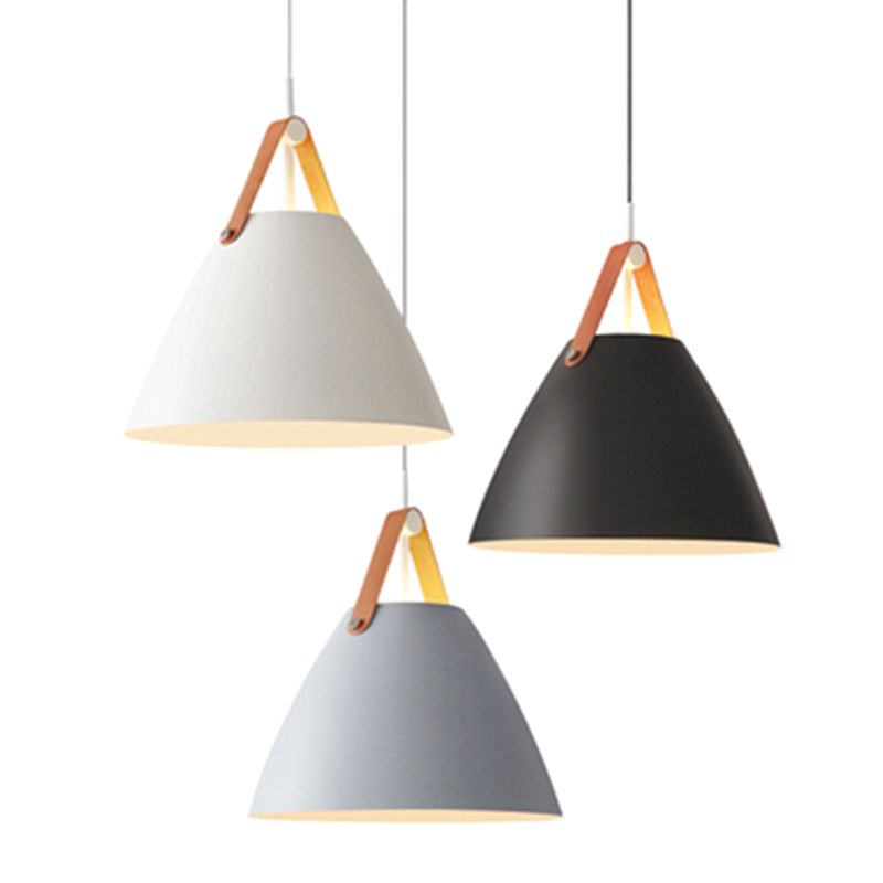 Conical Pendant Lighting Fixture Minimalist Metal Hanging Pendant Lamp for Dinning Room