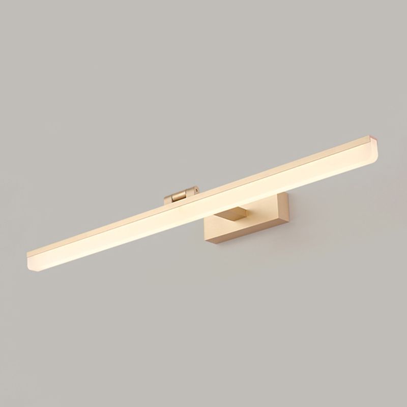 Lámpara de pared de lámpara de montaje lineal moderna de pared de 1 luces de aluminio para el baño