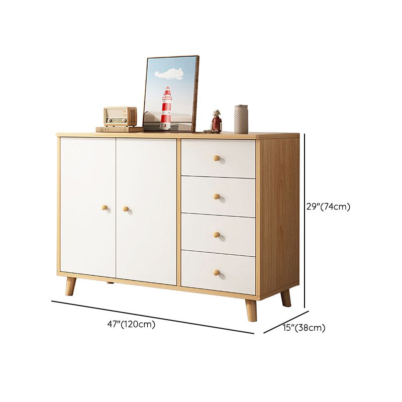 Scandinavian Kids Furniture Wood Kids Dresser Set with Drawers for Bathroom