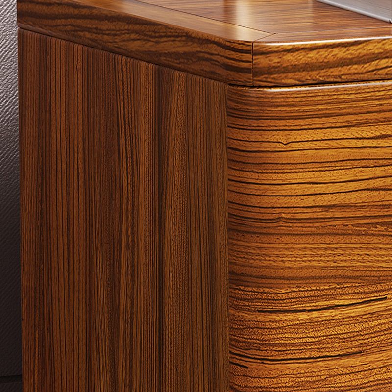 Modern Accent Table Nightstand Solid Wood Nightstand for Bedroom