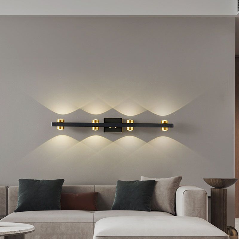 Modern Luxury Wall Light Multi-Light Vanity Wall Light with Plastic Shade