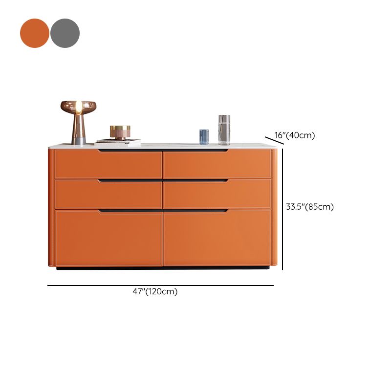 Contemporary Sideboard Cabinet Stone Sideboard Table with Drawers for Living Room