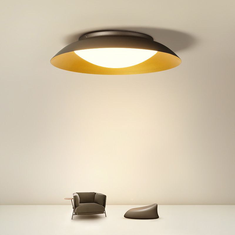 Modernism Ceiling Light Gray/Coffee Flush Mount Lighting for Hallway