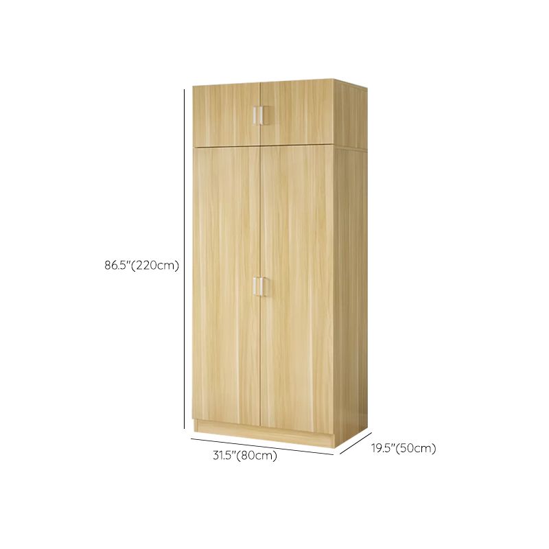 Matte Modern Coat Locker Wood High Gloss Kids Closet with Garment Rod