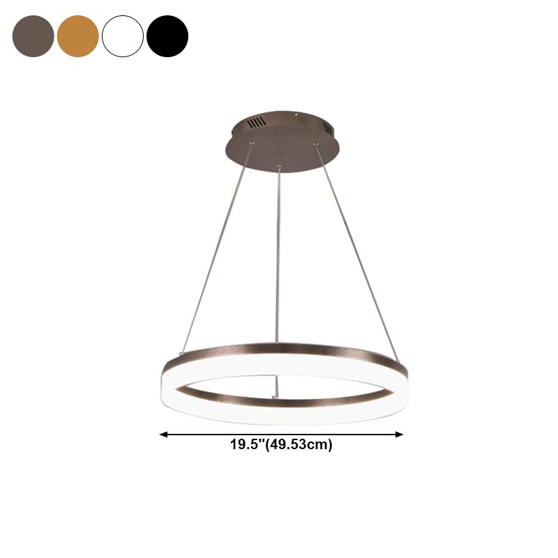 Simple Linear Pendant Lighting Fixture Modern Style Hanging Chandelier for Living Room