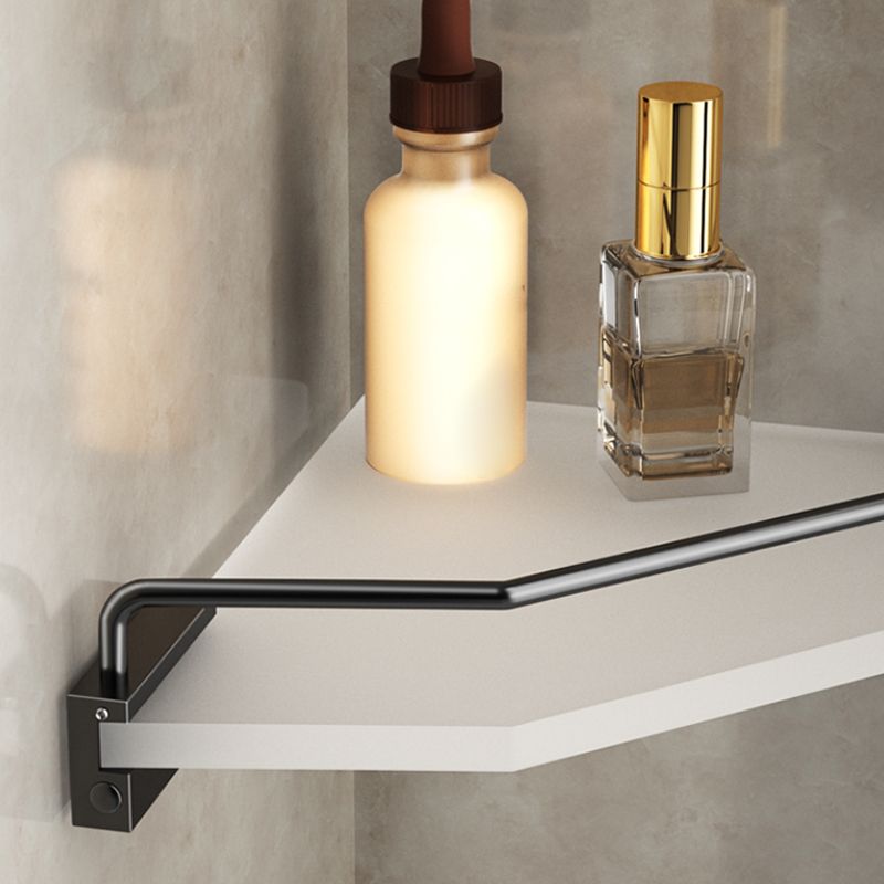 Modern Bathroom Accessory Set Bath Shelf Towel Bar Black Bath Hardware Set