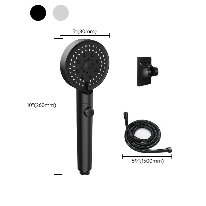 Modern Handheld Supercharged Shower Head Round Turbo Spray Head