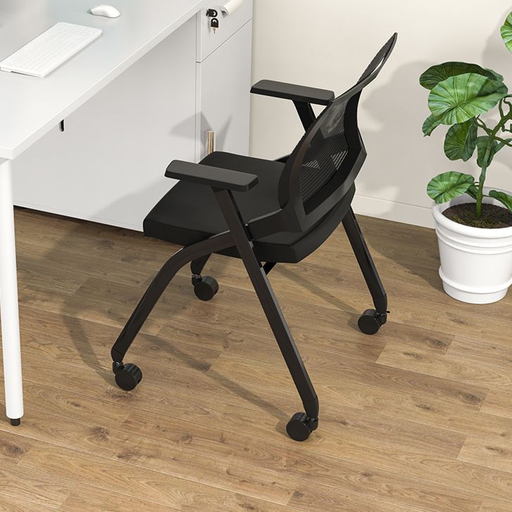 Fixed Arms Modern Conference Chair Slide Steel Conference Chair