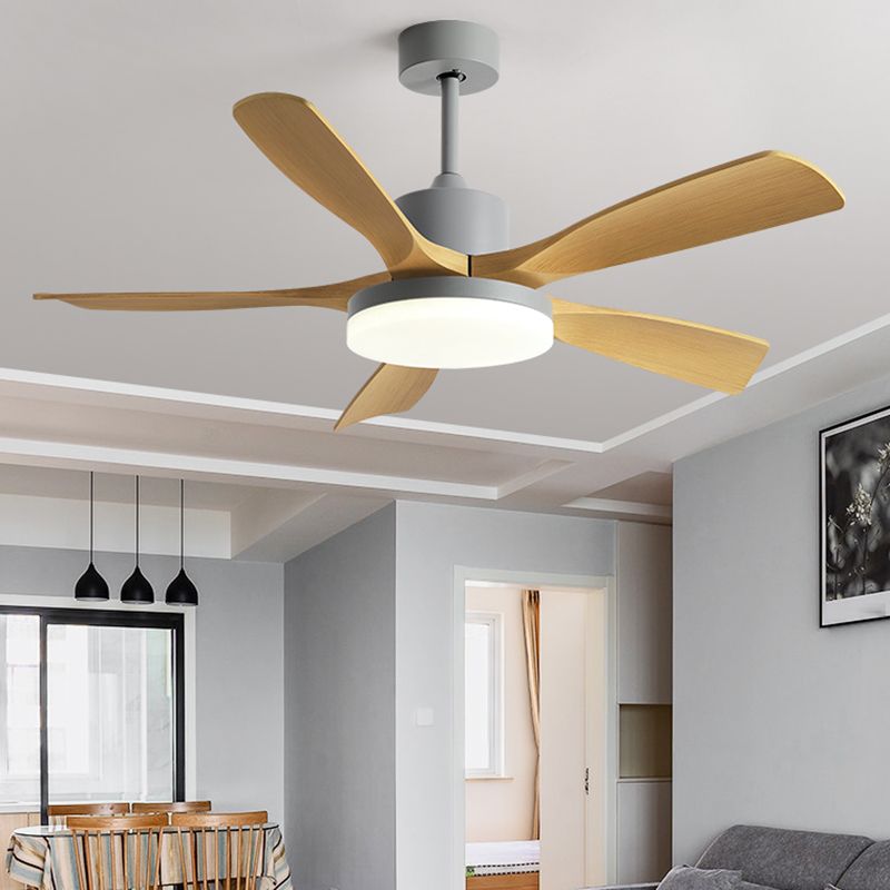 Simplicity 6-Blade Ceiling Fan Lighting with ABS for Dining Room