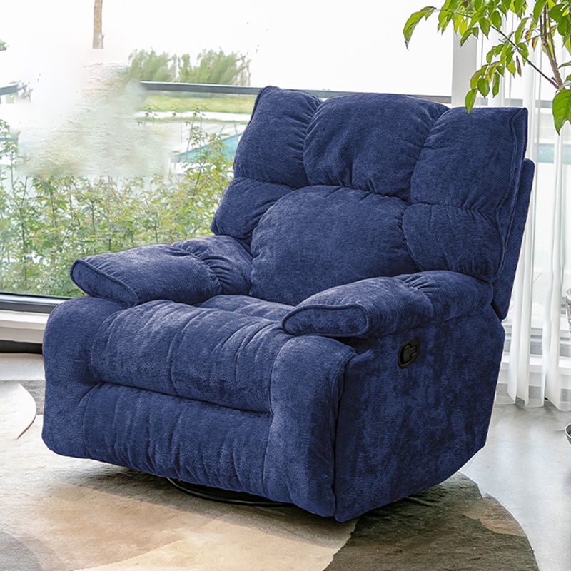 Contemporary Solid Color Standard Recliner Chenille Recliner Chair