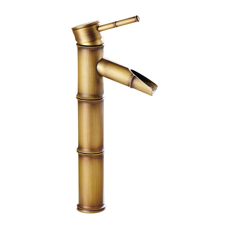 Lever Handle Vessel Faucet Single Hole Sink Faucet Farmhouse Style Basin Faucet