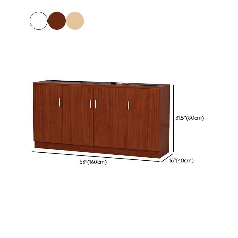 Modern Adjustable Shelves Server Engineered Wood Sideboard Cabinet with Doors