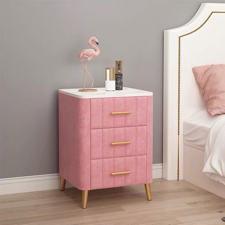 Slate Bedside Cabinet Modern Minimalist Bedside Table with Legs