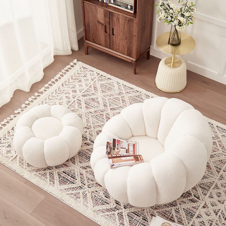 Contemporary Papasan Chair with Sewn Pillow Back and Solid Wood Frame