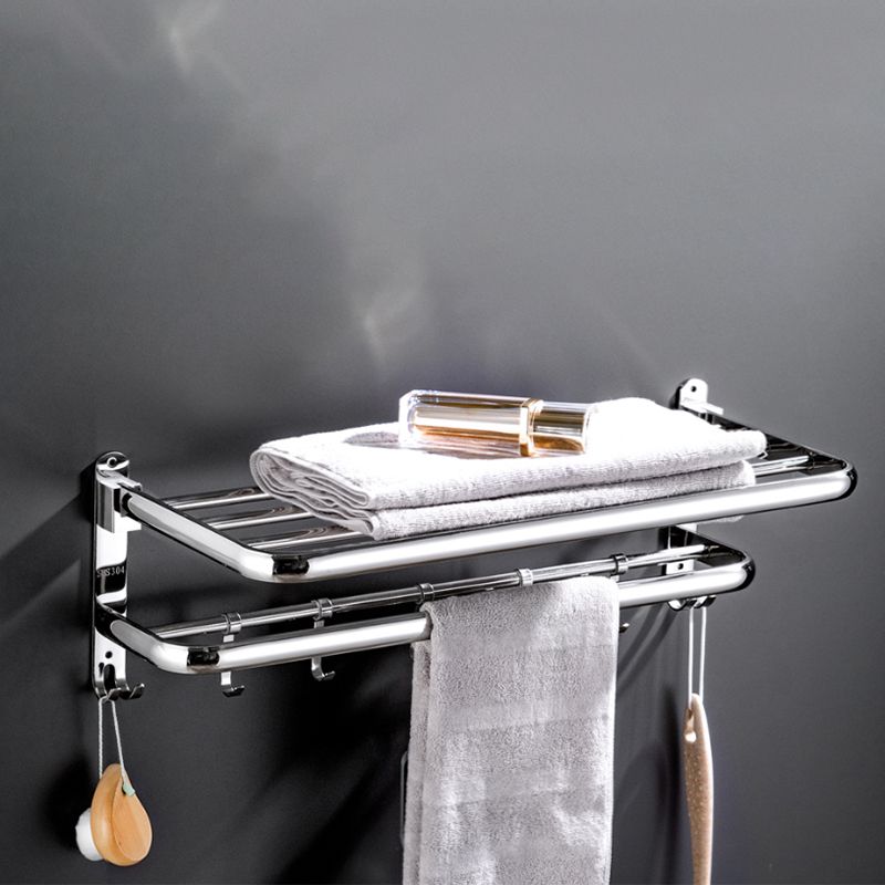 Modern Stainless Steel Towel Bar Bath Shelf Bathroom Accessory Set