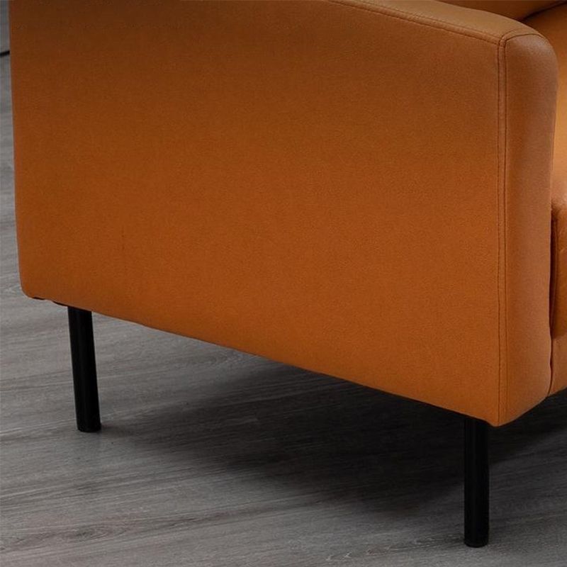 Standaard losse achterste vierkante arm loveseat faux lederen vlekbestendige settnee meubels