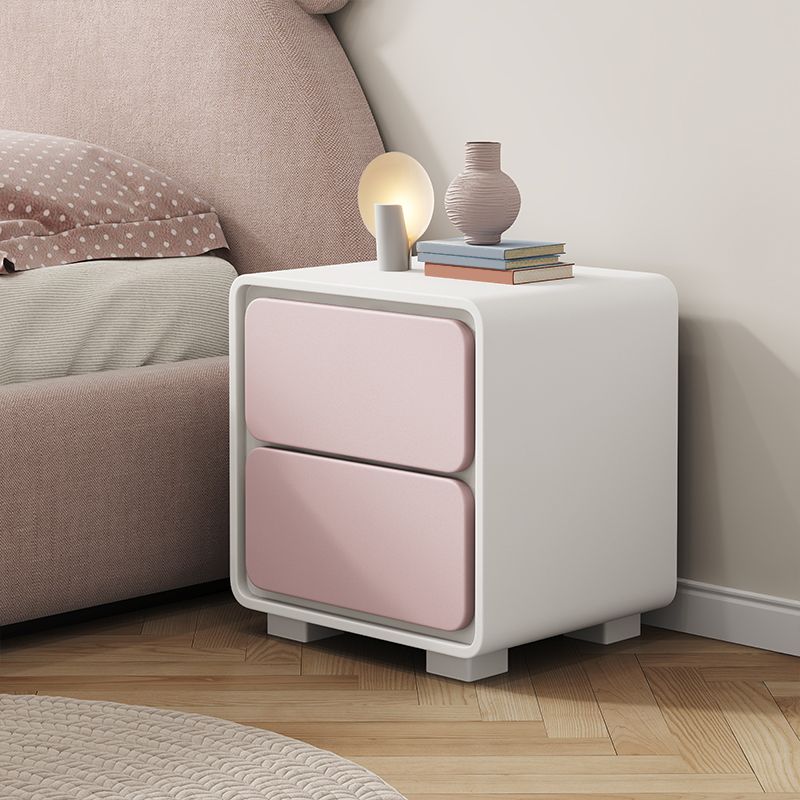 Wooden Bedside Cabinet Modern Style Minimalist Bed Nightstand with Legs