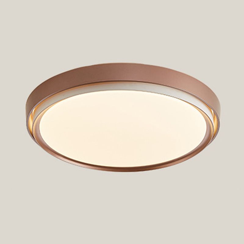 Metal Circular Pendant Lighting Fixture Simple Ceiling Lighting Pendant