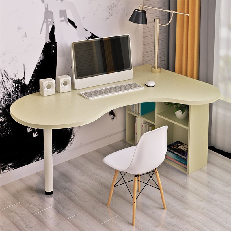 Contemporary Home Corner Desk Bedroom Artificial Wood Writing Desk